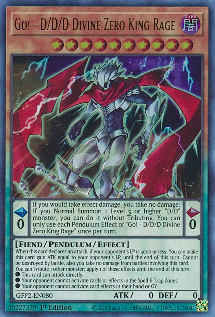 Go! - D/D/D Divine Zero King Rage [GFP2-EN080] Ultra Rare | Gear Gaming Bentonville