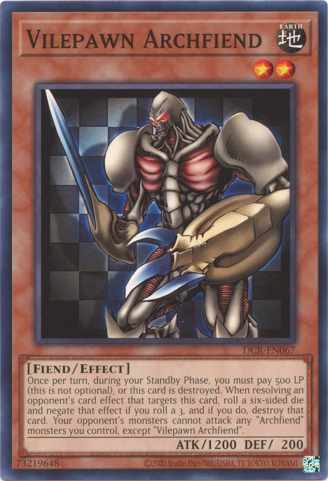 Vilepawn Archfiend (25th Anniversary) [DCR-EN067] Common | Gear Gaming Bentonville