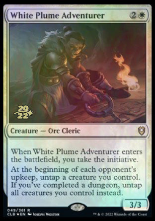 White Plume Adventurer [Commander Legends: Battle for Baldur's Gate Prerelease Promos] | Gear Gaming Bentonville