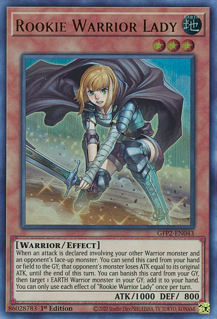 Rookie Warrior Lady [GFP2-EN043] Ultra Rare | Gear Gaming Bentonville