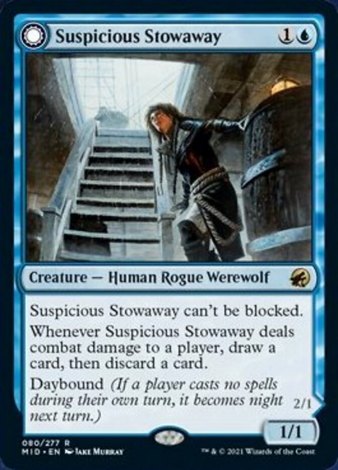 Suspicious Stowaway // Seafaring Werewolf [Innistrad: Midnight Hunt] | Gear Gaming Bentonville