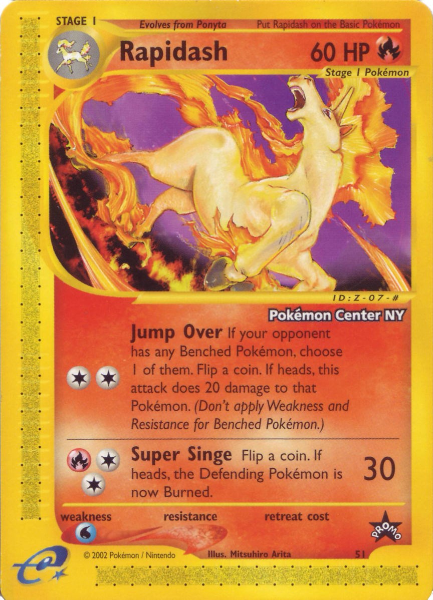 Rapidash (51) (Pokemon Center NY Promo) [Wizards of the Coast: Black Star Promos] | Gear Gaming Bentonville