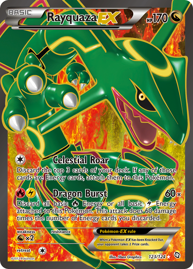 Rayquaza EX (123/124) [Black & White: Dragons Exalted] | Gear Gaming Bentonville