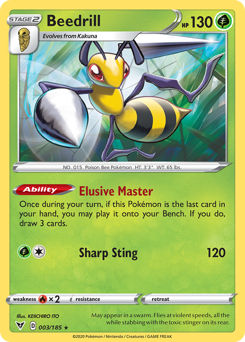 Beedrill (003/185) [Sword & Shield: Vivid Voltage] | Gear Gaming Bentonville