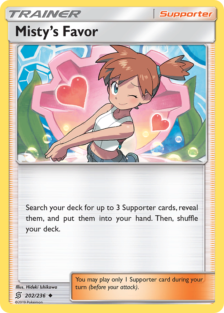 Misty's Favor (202/236) [Sun & Moon: Unified Minds] | Gear Gaming Bentonville