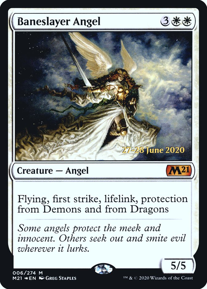 Baneslayer Angel  [Core Set 2021 Prerelease Promos] | Gear Gaming Bentonville