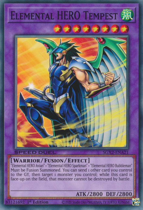 Elemental HERO Tempest [SGX2-ENA21] Common | Gear Gaming Bentonville