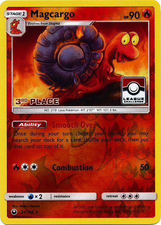 Magcargo (24/168) (League Promo 3rd Place) [Sun & Moon: Celestial Storm] | Gear Gaming Bentonville