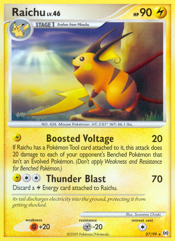 Raichu (27/99) [Platinum: Arceus] | Gear Gaming Bentonville