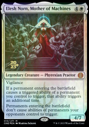 Elesh Norn, Mother of Machines [Phyrexia: All Will Be One Prerelease Promos] | Gear Gaming Bentonville