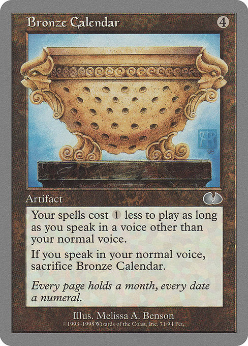 Bronze Calendar [Unglued] | Gear Gaming Bentonville