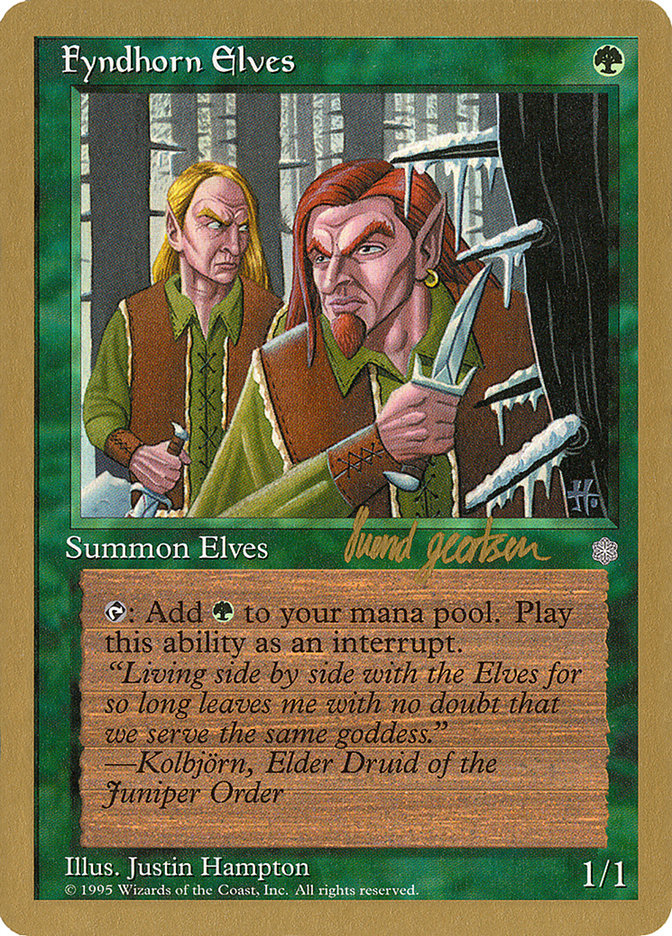 Fyndhorn Elves (Svend Geertsen) [World Championship Decks 1997] | Gear Gaming Bentonville