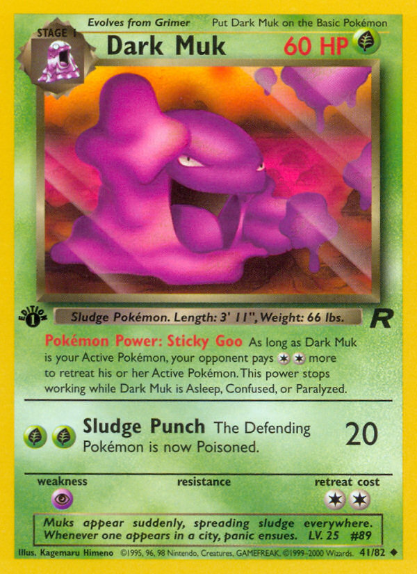 Dark Muk (41/82) [Team Rocket 1st Edition] | Gear Gaming Bentonville