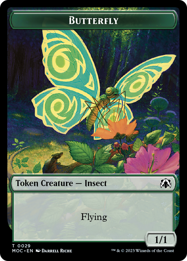 Butterfly // City's Blessing Double-Sided Token [March of the Machine Commander Tokens] | Gear Gaming Bentonville