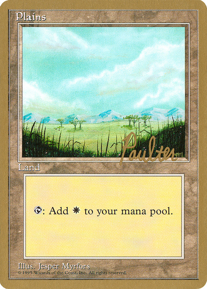 Plains (pp365) (Preston Poulter) [Pro Tour Collector Set] | Gear Gaming Bentonville