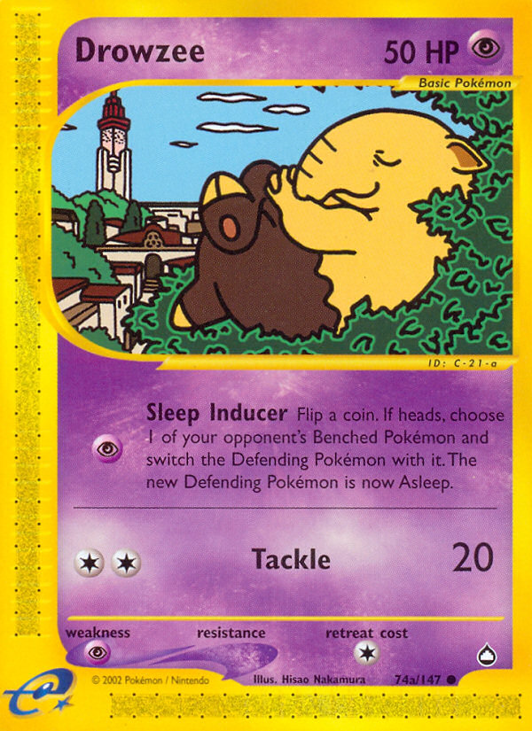 Drowzee (74a/147) [Aquapolis] | Gear Gaming Bentonville