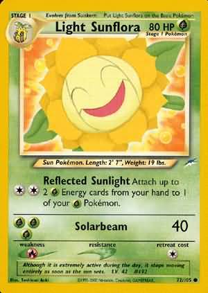Light Sunflora (72/105) [Neo Destiny Unlimited] | Gear Gaming Bentonville