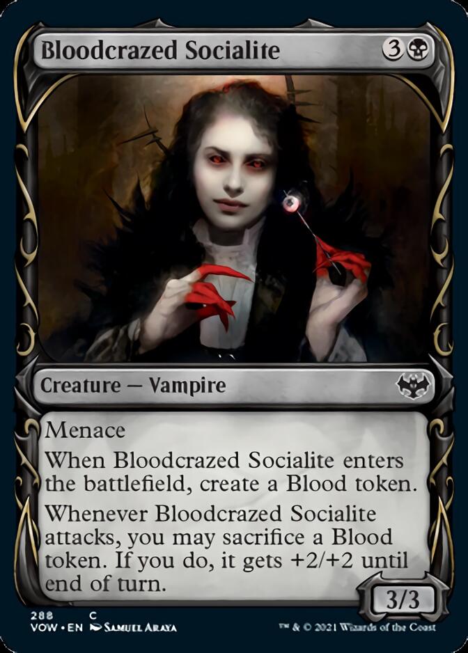 Bloodcrazed Socialite (Showcase Fang Frame) [Innistrad: Crimson Vow] | Gear Gaming Bentonville