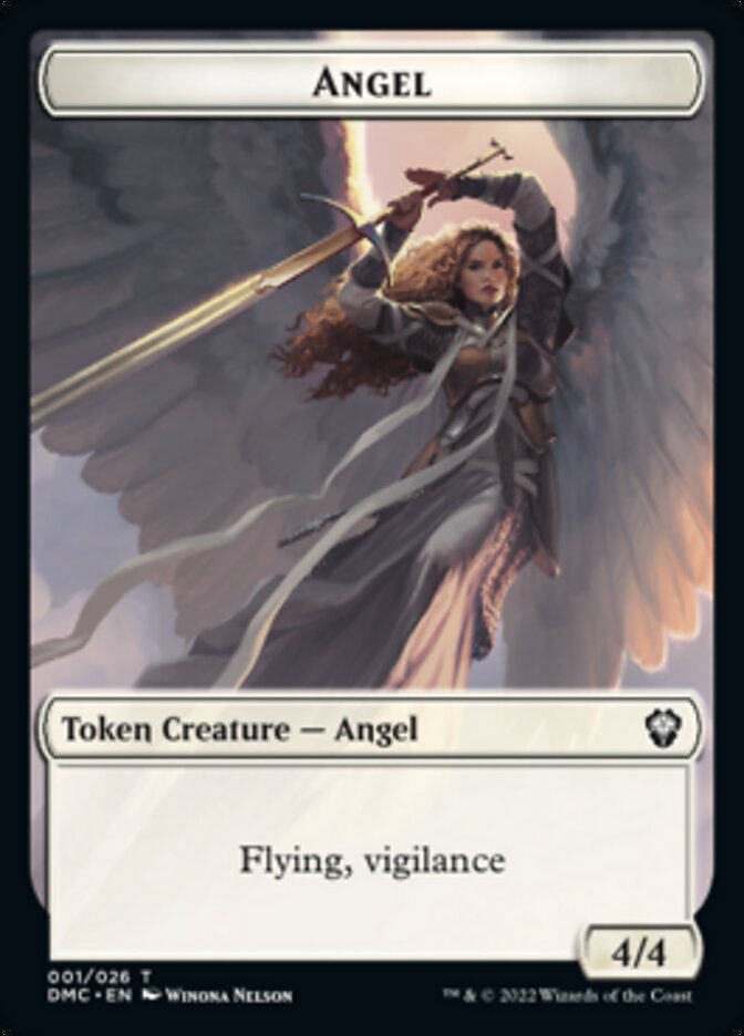 Angel Token [Dominaria United Commander Tokens] | Gear Gaming Bentonville