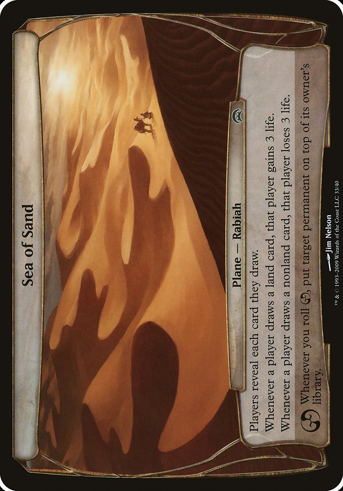 Sea of Sand (Planechase) [Oversize Cards] | Gear Gaming Bentonville