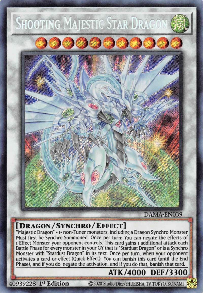 Shooting Majestic Star Dragon [DAMA-EN039] Starlight Rare | Gear Gaming Bentonville