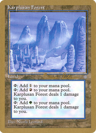 Karplusan Forest - 1998 Brian Selden (ICE) [World Championship Decks] | Gear Gaming Bentonville