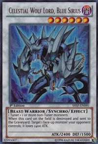 Celestial Wolf Lord, Blue Sirius [Shadow Specters] [SHSP-EN090] | Gear Gaming Bentonville