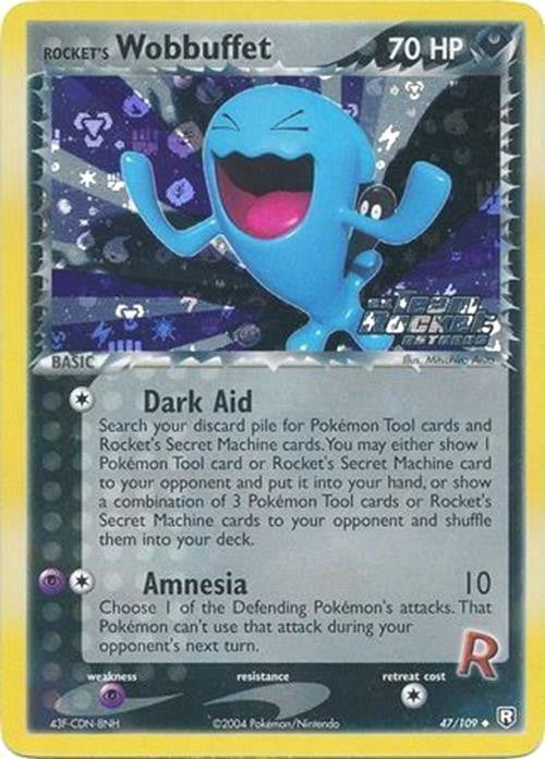 Rocket's Wobbuffet (47/109) (Stamped) [EX: Team Rocket Returns] | Gear Gaming Bentonville