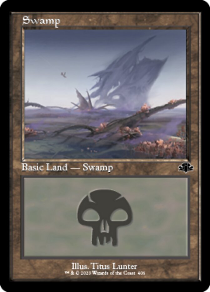 Swamp (406) (Retro) [Dominaria Remastered] | Gear Gaming Bentonville