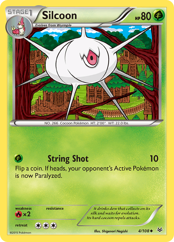 Silcoon (4/108) [XY: Roaring Skies] | Gear Gaming Bentonville