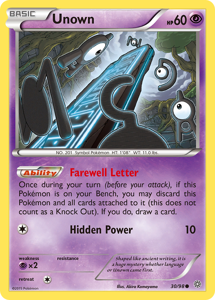 Unown (30/98) [XY: Ancient Origins] | Gear Gaming Bentonville