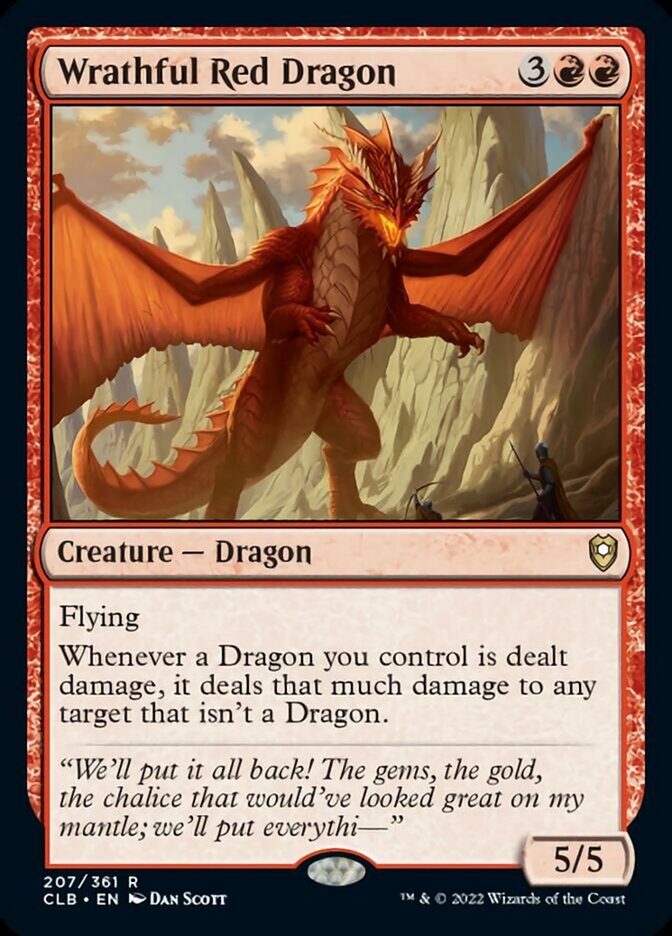 Wrathful Red Dragon [Commander Legends: Battle for Baldur's Gate] | Gear Gaming Bentonville