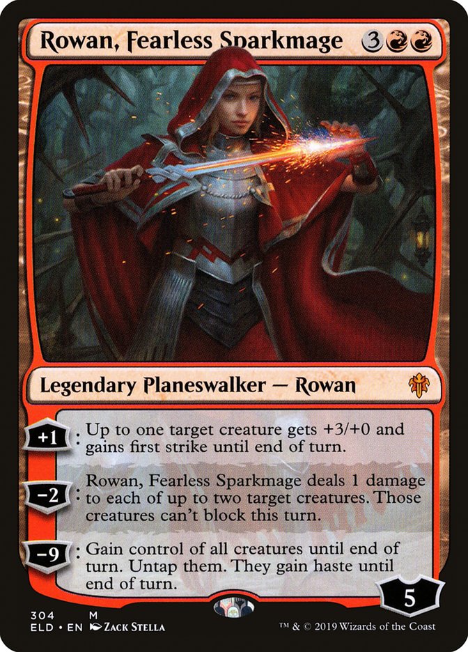 Rowan, Fearless Sparkmage [Throne of Eldraine] | Gear Gaming Bentonville