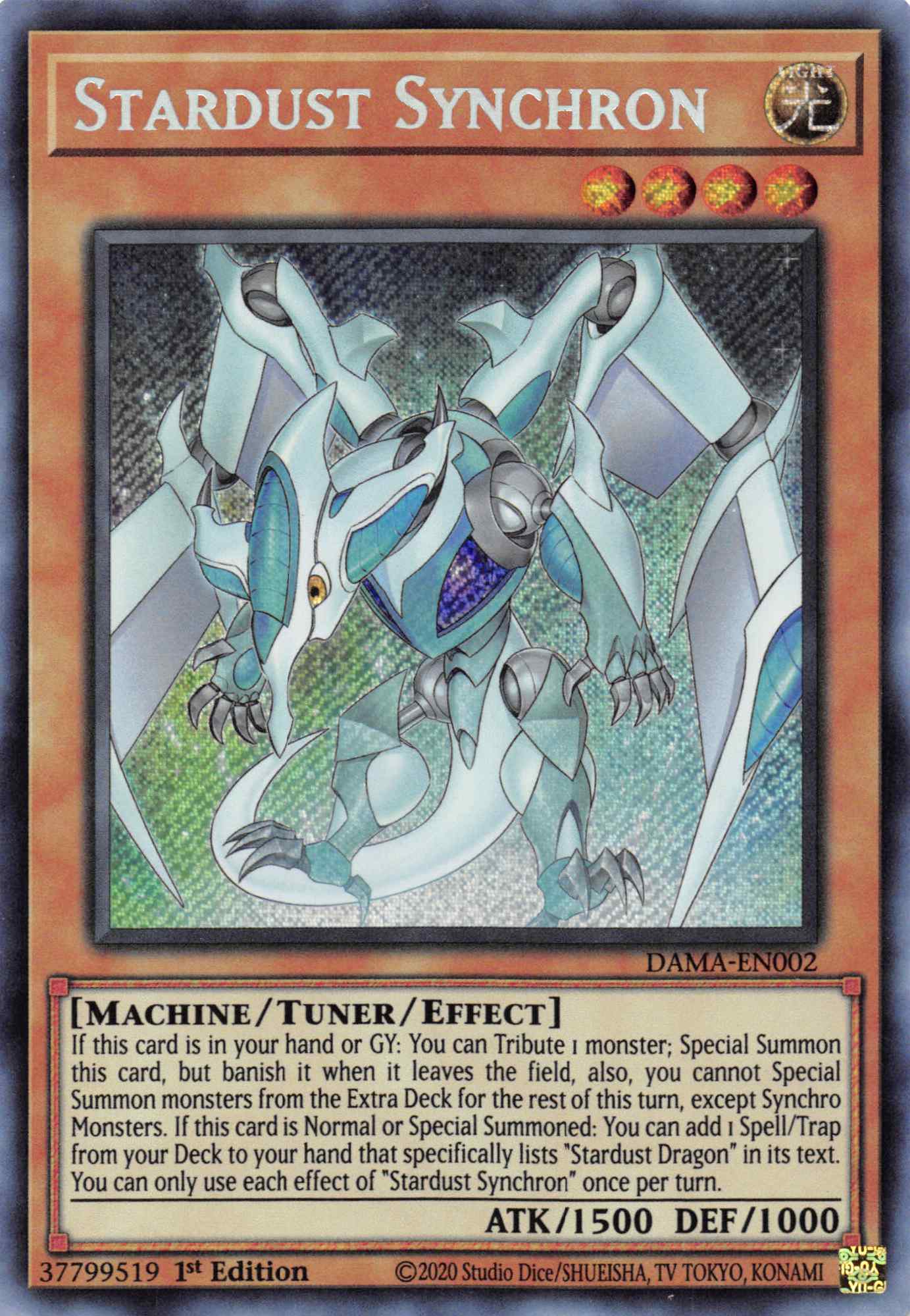 Stardust Synchron [DAMA-EN002] Secret Rare | Gear Gaming Bentonville