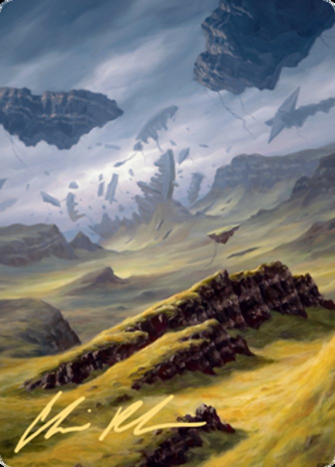 Plains 3 Art Card (Gold-Stamped Signature) [Zendikar Rising Art Series] | Gear Gaming Bentonville