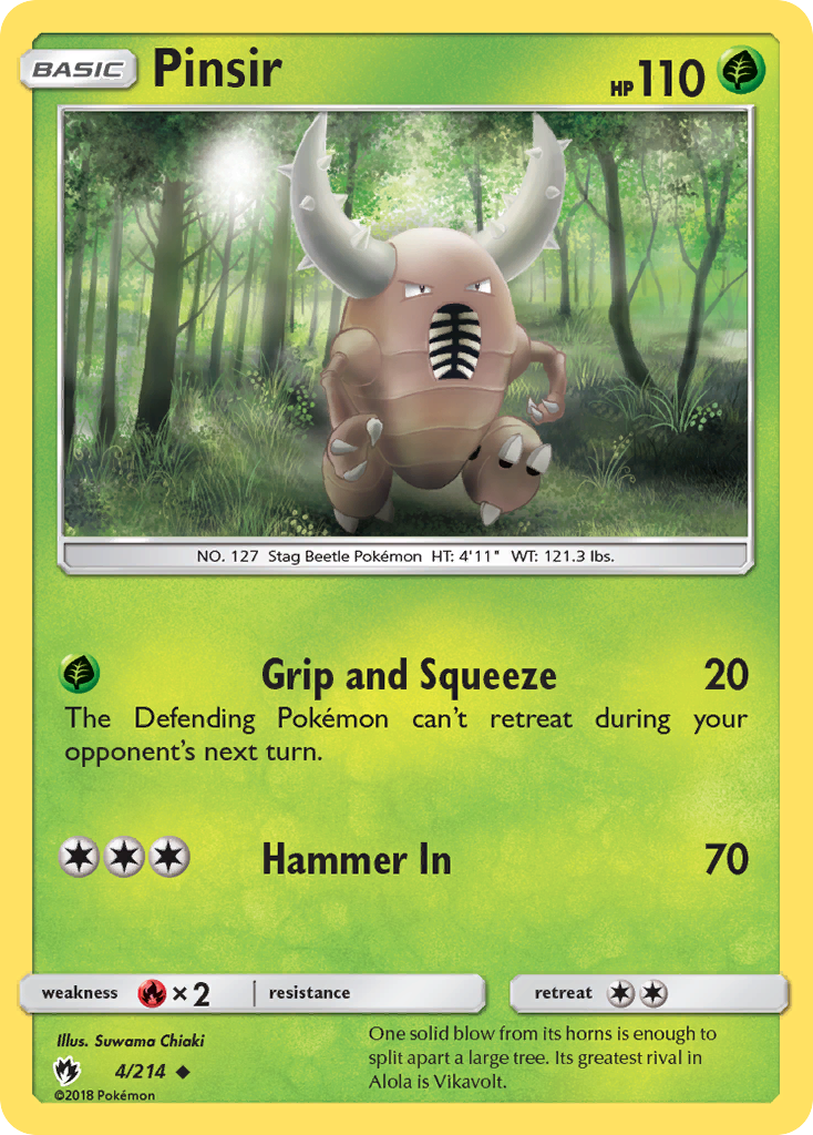 Pinsir (4/214) [Sun & Moon: Lost Thunder] | Gear Gaming Bentonville