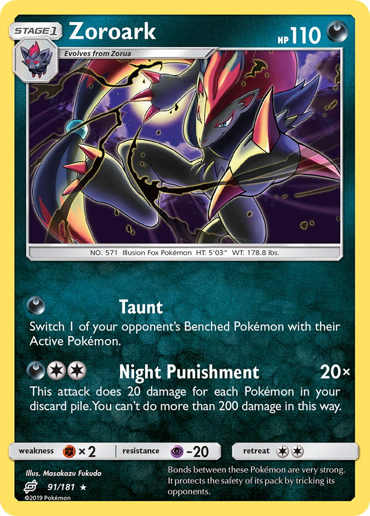 Zoroark (91/181) [Sun & Moon: Team Up] | Gear Gaming Bentonville