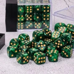 Green Pearl 12mm D6 block of 36 dice | Gear Gaming Bentonville