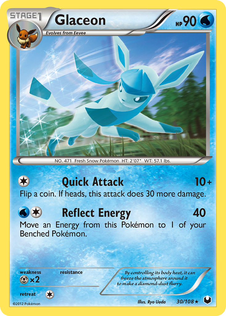 Glaceon (30/108) [Black & White: Dark Explorers] | Gear Gaming Bentonville