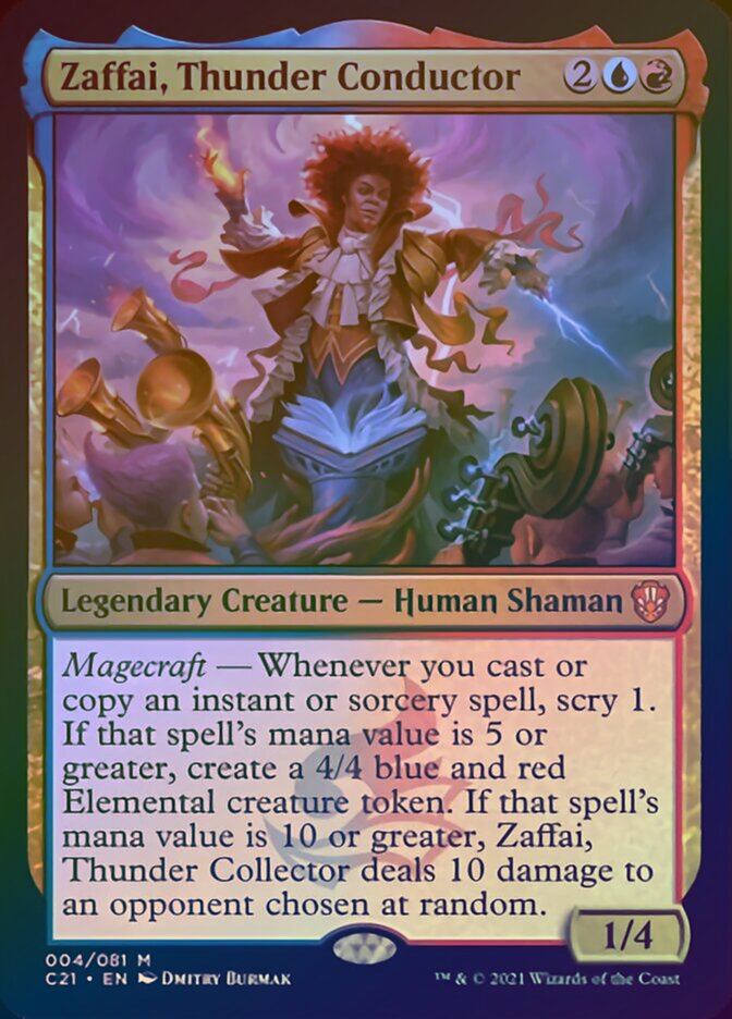 Zaffai, Thunder Conductor (Display Commander) [Commander 2021] | Gear Gaming Bentonville