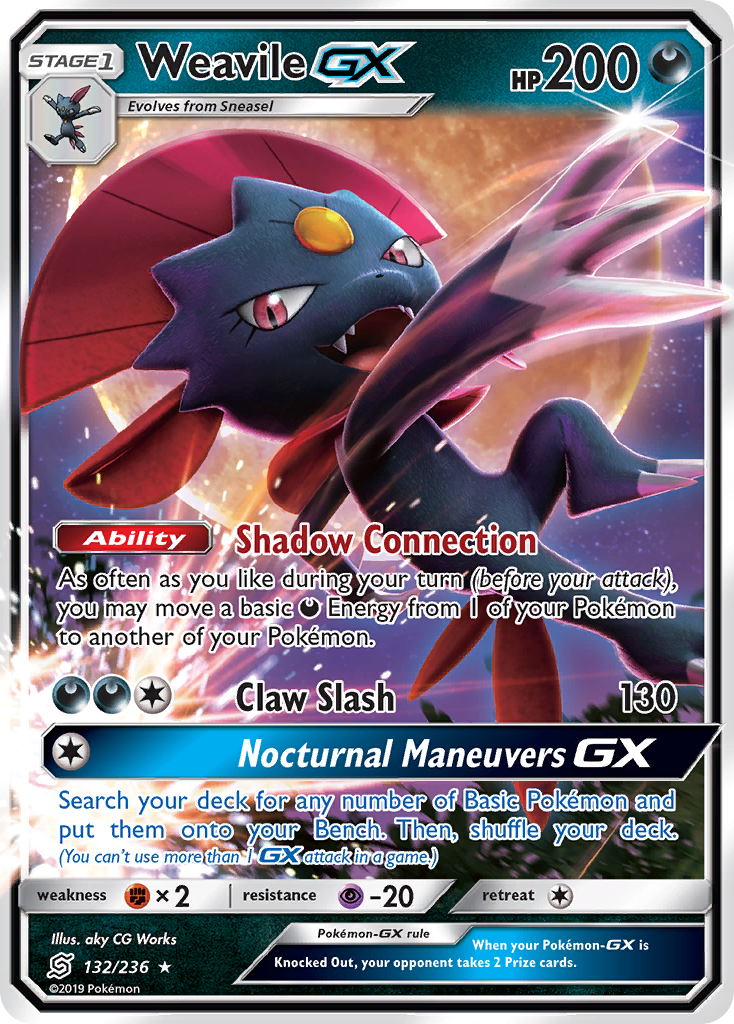 Weavile GX (132/236) [Sun & Moon: Unified Minds] | Gear Gaming Bentonville