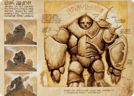 Precursor Golem Art Card [The Brothers' War Art Series] | Gear Gaming Bentonville