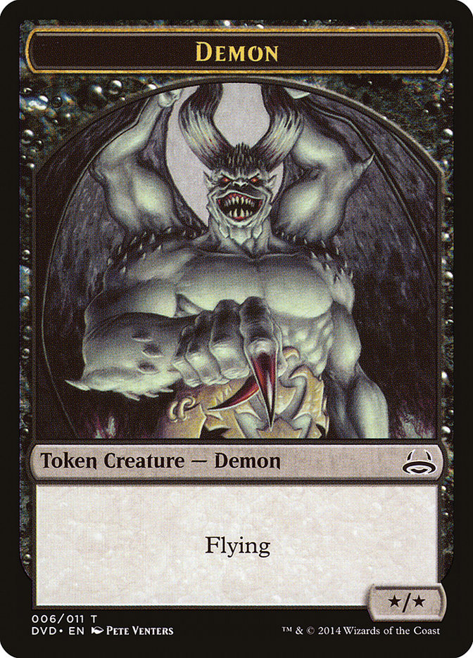 Demon Token (Divine vs. Demonic) [Duel Decks Anthology Tokens] | Gear Gaming Bentonville