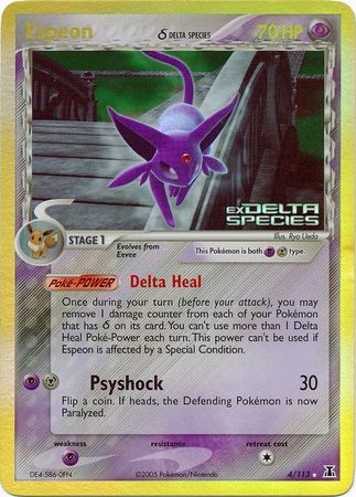 Espeon (4/113) (Delta Species) (Stamped) [EX: Delta Species] | Gear Gaming Bentonville