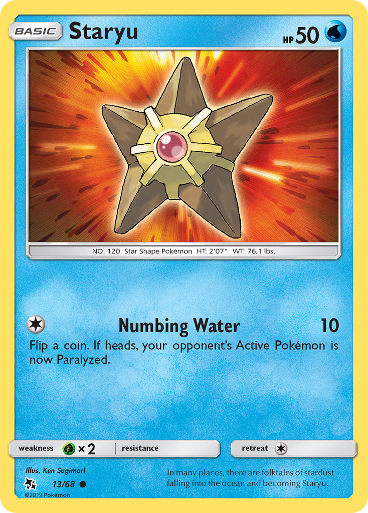 Staryu (13/68) [Sun & Moon: Hidden Fates] | Gear Gaming Bentonville