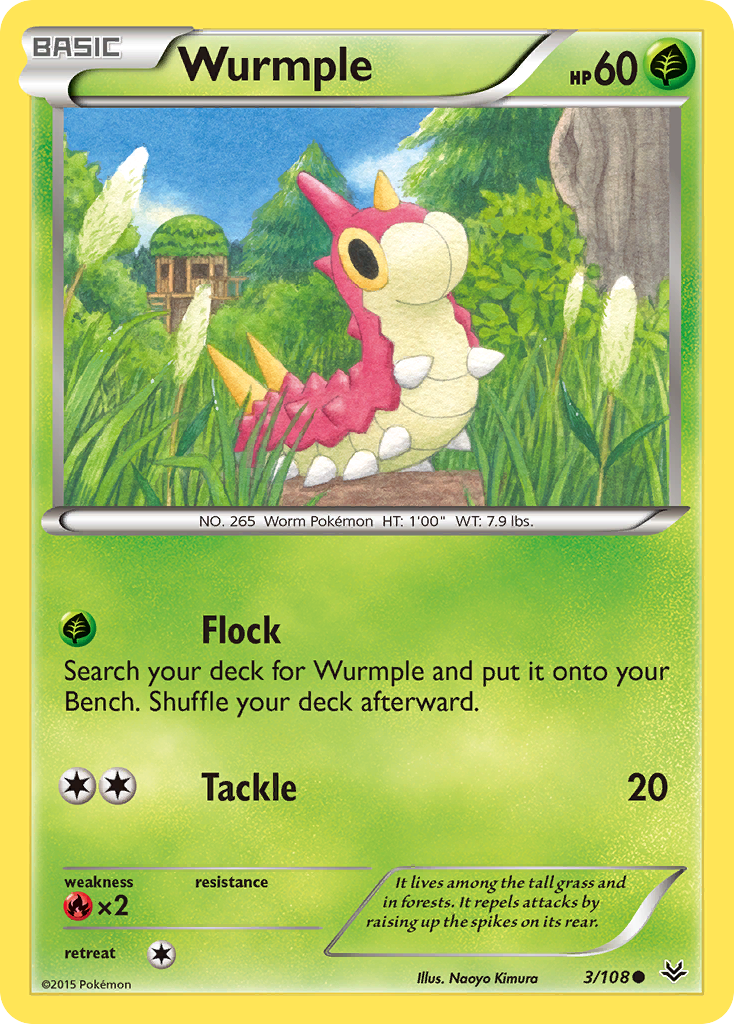 Wurmple (3/108) [XY: Roaring Skies] | Gear Gaming Bentonville