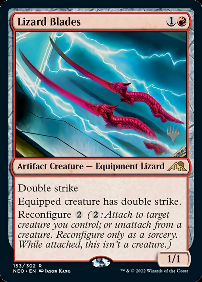 Lizard Blades (Promo Pack) [Kamigawa: Neon Dynasty Promos] | Gear Gaming Bentonville