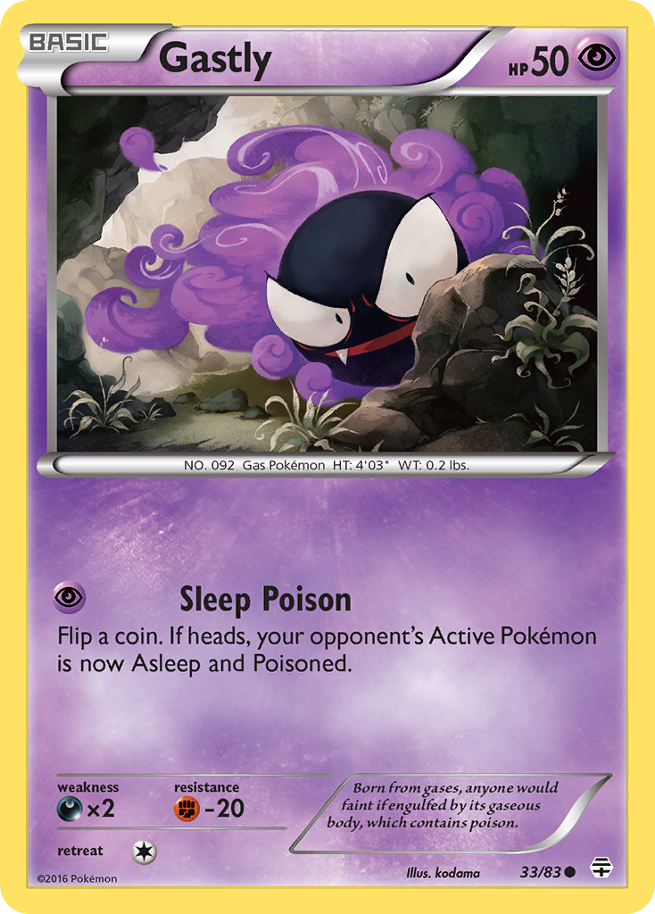 Gastly (33/83) [XY: Generations] | Gear Gaming Bentonville