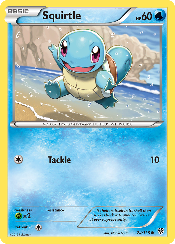 Squirtle (24/135) [Black & White: Plasma Storm] | Gear Gaming Bentonville