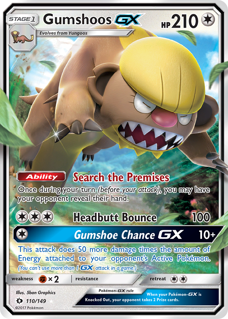 Gumshoos GX (110/149) [Sun & Moon: Base Set] | Gear Gaming Bentonville